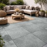 Piso Gres Ardesia Acabado Mate Color Negro de 60 x 60 cm en Caja de 1.44 m²