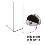 Toper para Puerta Tipo Domo Acabado Dorado