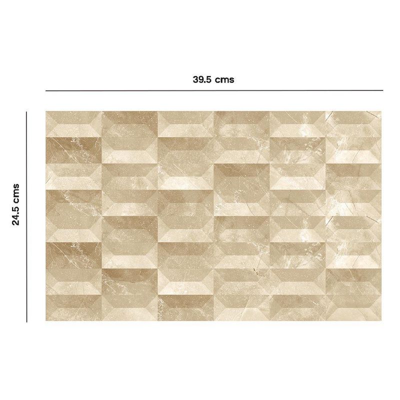 Muro Cerámico Serenity Color Beige Brillante de 24.5 x 39.5 cm en Caja de 1.5 m²