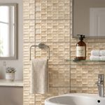 Muro Cerámico Serenity Color Beige Brillante de 24.5 x 39.5 cm en Caja de 1.5 m²