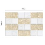 Muro Cerámico Toscana Acabado Brillante Color Café de 24.5 x 39.5 cm en Caja de 1.5 m²