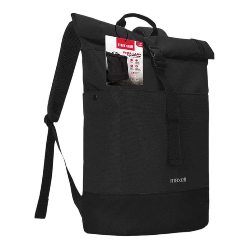 Mochila para Laptop de 15.6 Plg Rollup Enrollable Color Negro