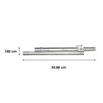 Riel para Gaveta Lateral de 22 Plg