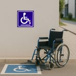 Rótulo para Baño de Persona con Discapacidad de 12 x 18 Cm