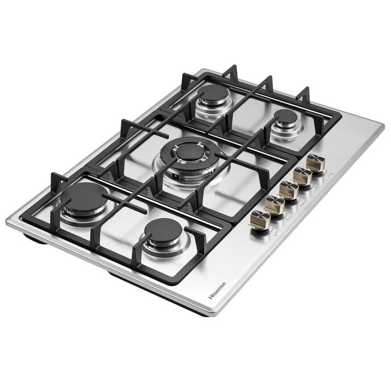 Cooktop a Gas Hisense HGH751SS01 30 plg 5 Quemadores en Acero Inoxidable