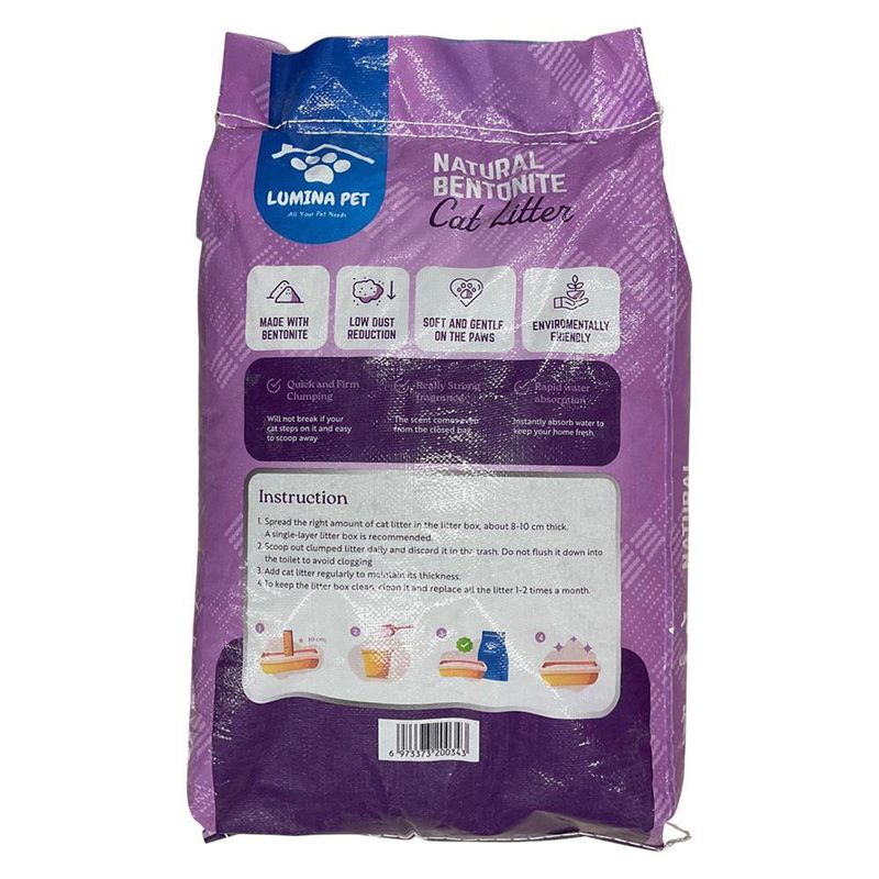 Arena para Gato Aroma a Lavanda de 20 Kg