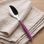 Cucharita Feeling con Mango Color Morado y Acabado en Acero Inoxidable