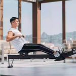 Máquina de Remo Industrial AireMo para Cardio con Resistencia de Aire y Monitor LCD