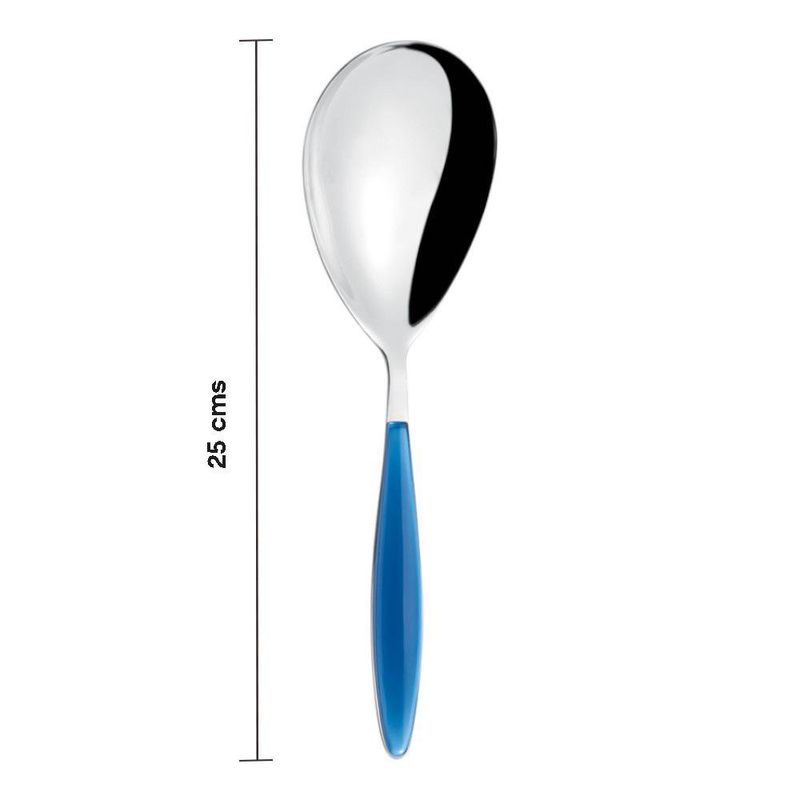 Cuchara para Servir Arroz Feeling Color Azul en Acero Inoxidable