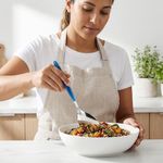 Cuchara para Servir Arroz Feeling Color Azul en Acero Inoxidable