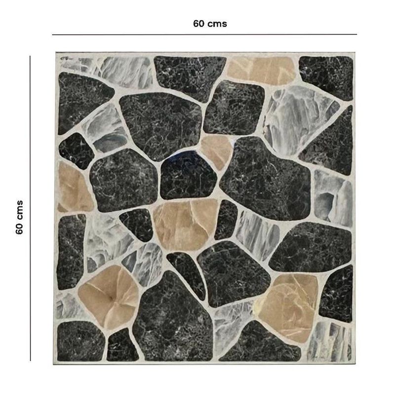 Piso Gres Borg Mix Acabado Mate Color gris y Negro de 60 x 60 cm en Caja de 1.44 m²