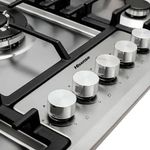 Cooktop a Gas Hisense 30 plg con 5 Quemadores de Acero Inoxidable