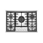 Cooktop a Gas Hisense 30 plg con 5 Quemadores de Acero Inoxidable