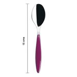 Cuchara para Mesa Feeling con Mango Color Morado y Acabado en Acero Inoxidable