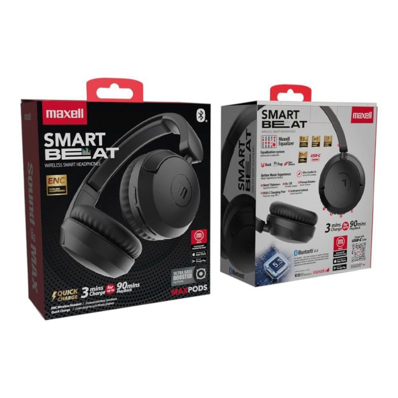 Audífonos de Diadema Bluetooth Smart Smooth Mid-Size Color Negro