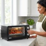 Horno Tostador con Control Manual de 12 L 1200 W Color Negro