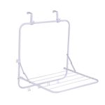 Tendedero de Puerta Metálico Plegable con Soporte Ajustable Color Blanco