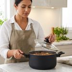 Olla Ashford de 6 Qt con Tapadera de Vidrio Ventilada Color Negro