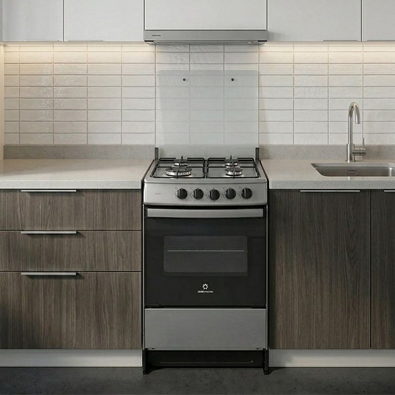 Cocina a Gas Dublín Plus de 4 Quemadores 20 plg Color Gris