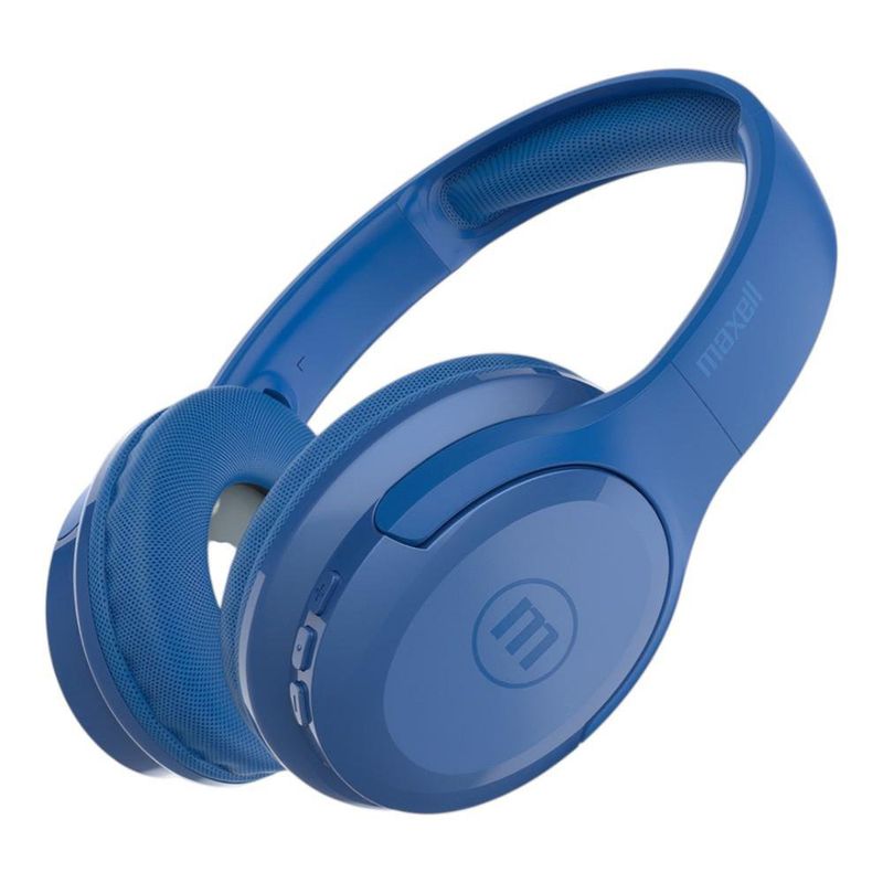 Audífonos de Diadema Inalámbricos Bluetooth MaxPods Últra Livianos Color Azul