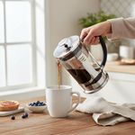 Cafetera Prensa Francesa de Vidrio con Filtro de Acero 1000 ml