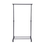 Colgador para Ropa Metálico Ajustable con Ruedas Color Negro