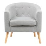 Sillón Joyce Individual Gris 70x64x75 Cm