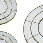 Juego de 3 Espejos Decorativos Circulares Dorados