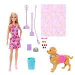 Muñeca Barbie Malibú con Cachorro y Accesorios