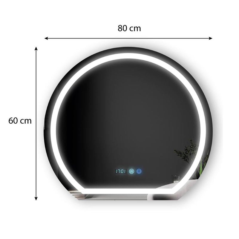 Espejo LED Semicircular Gjh-07 60x80 cm