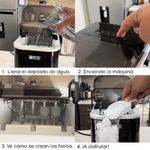 Máquina para Hacer Hielo 1.1 Litros Color Negro