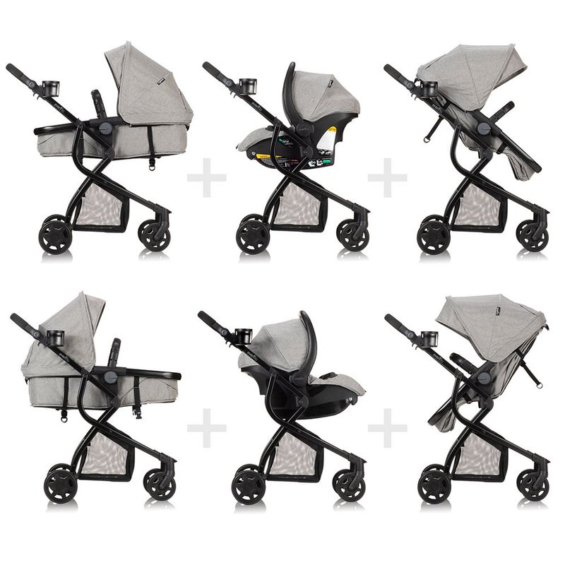 Travel System Omni Plus Heather Color Gris
