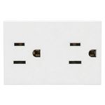 Tomacorriente Doble Modular de 15 A Tipo MatixGo Color Blanco