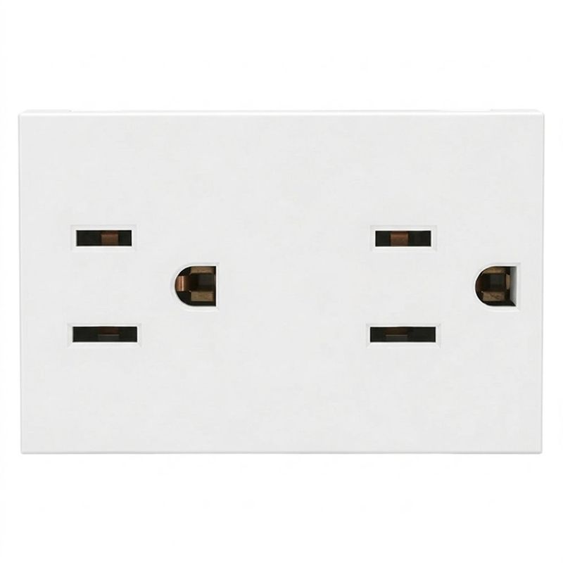 Tomacorriente Doble Modular de 15 A Tipo MatixGo Color Blanco