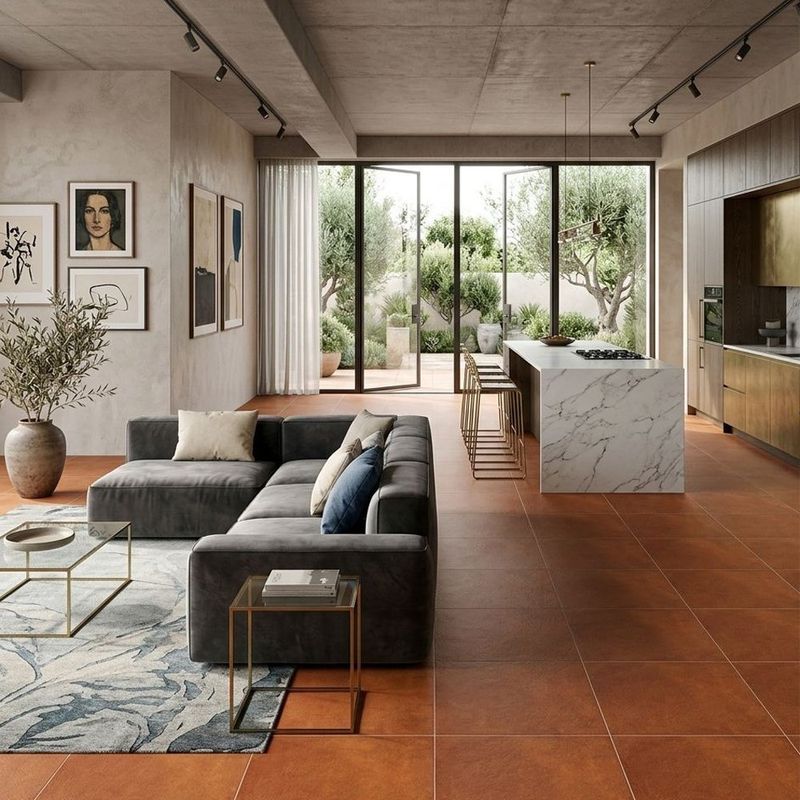 Piso Gres Navona Acabado Mate Color Rojo de 60 x 60 cm en Caja de 1.44 m²