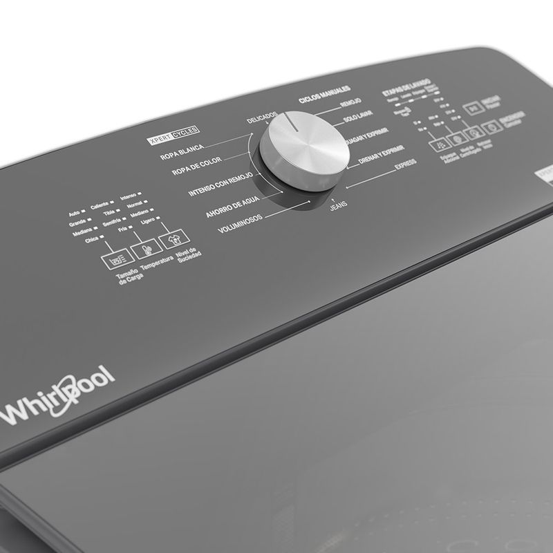 Lavadora Carga Superior 24 kg con Xpert System e Impeller Color Gris