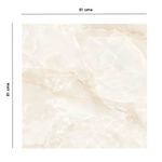 Piso Cerámico Alabastro Acabado Brillante Color Beige de 61 x 61 cm en Caja de 2.65 m²