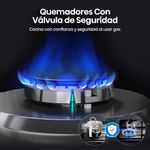 Cooktop a Gas Hisense HGH751SS01 30 plg 5 Quemadores en Acero Inoxidable