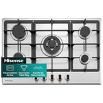 Cooktop a Gas Hisense HGH751SS01 30 plg 5 Quemadores en Acero Inoxidable