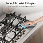 Cooktop a Gas Hisense HGH751SS01 30 plg 5 Quemadores en Acero Inoxidable
