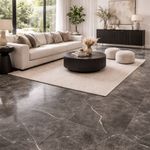 Piso Gres Imperial Acabado Pulido Color Gris Humo de 60 x 60 cm en Caja de 1.44 m²