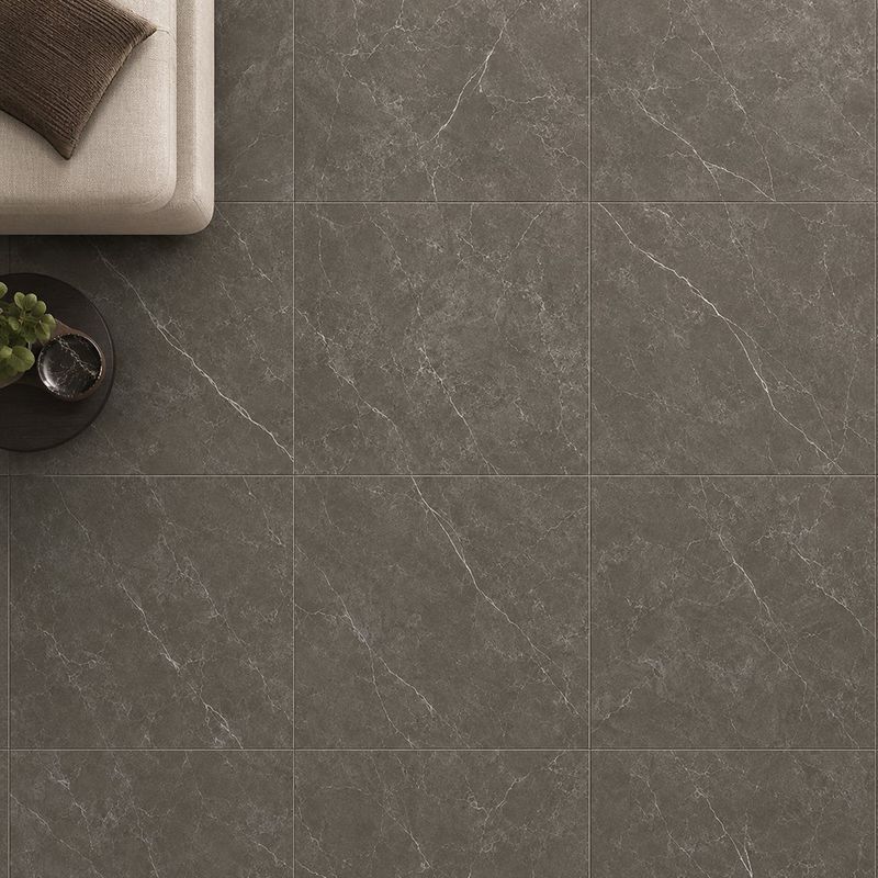 Piso Gres Imperial Acabado Pulido Color Gris Humo de 60 x 60 cm en Caja de 1.44 m²