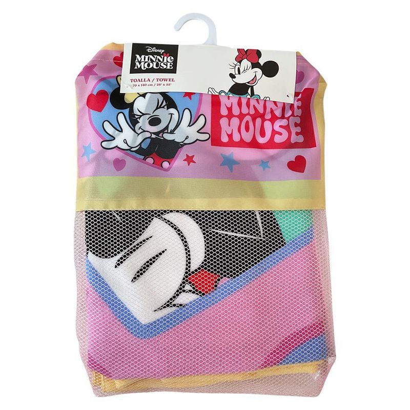 Toalla Infantil Diseño Disney Minnie Mouse 70 x 140 Cm Color Rosa