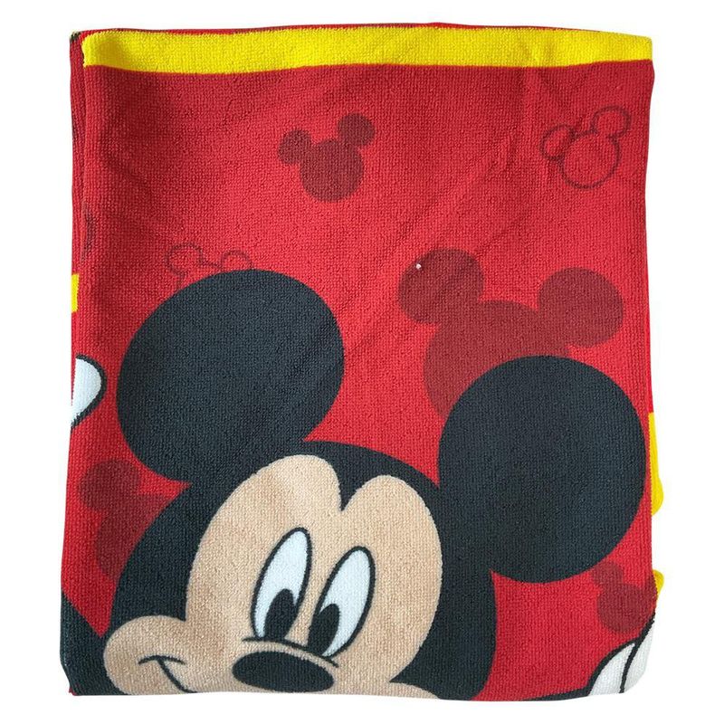 Toalla Infantil Diseño Disney Mickey Mouse de 70 x 140 Cm Color Rojo