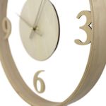 Reloj de Pared con Esfera de Cuartos Marco Madera de 40 Cm