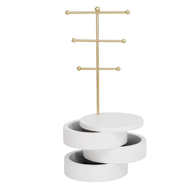 Porta Joyas Dorado 3 Niveles