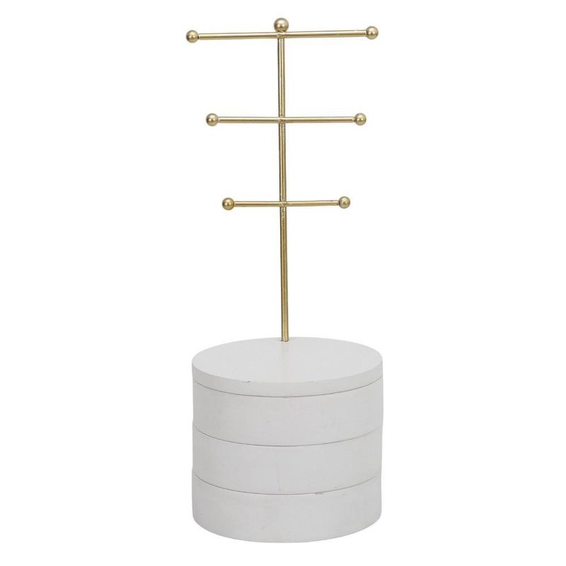 Porta Joyas Dorado 3 Niveles