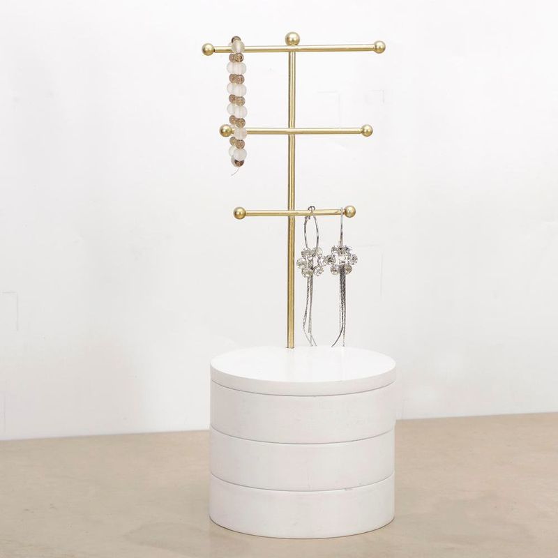 Porta Joyas Dorado 3 Niveles