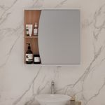 Gabinete de Baño Madera con Espejo para Almacenamiento 60 x 60.8 x 145 cm