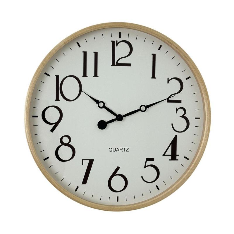 Reloj de Pared Diseño Clásico Moderno con Números Grandes de 50 Cm